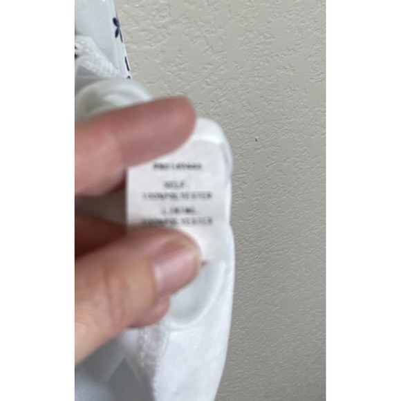 Siren Lily Womens Size Large Blue White Floral‎ Dress Midi Travel Boho Resort - Picture 7 of 9